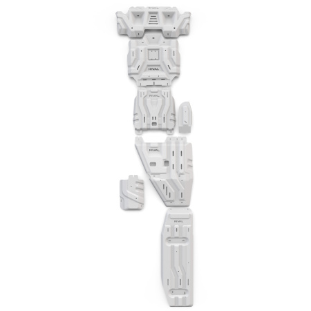 Ensemble de plaques de protection (Radiateur, Moteur, Boîte de vitesses, Boîte de transfert, Réservoir de carburant) Toyota Hilux 2025-; 2,8 l. / diesel / 48V