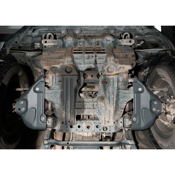 Plaque de protection des leviers avant Toyota Hilux 2015-2020; 2018-2020; 2020-2022; 2,4 l. / diesel; 2,8 l. / diesel