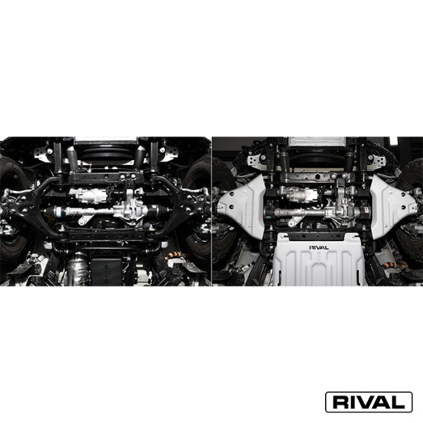 Plaque de protection des leviers Ford Everest 2022-; Ranger 2022-;  Volkswagen Amarok 2022-; 2 l. / diesel; 3 l. / diesel