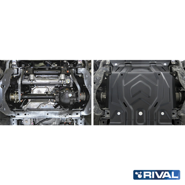 Engine Protection Plate Fiat Fullback 2016-2020;  Mitsubishi L200 2015-2019; 2018-2023; Pajero Sport 2016-2021; 2021-; 2,4 l. / diesel; 3 l. / gasoline