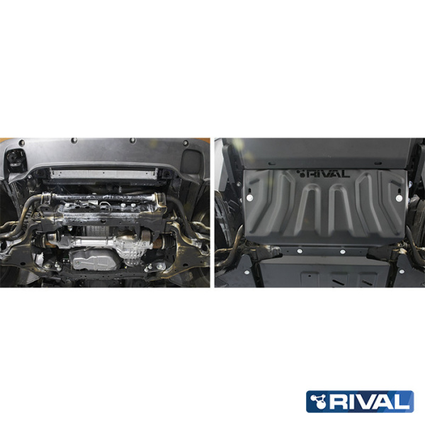 Radiator Protection Plate Mercedes-Benz X-Class 2017-;  Nissan Navara (Frontier) 2004-2010; 2010-2015; 2014-2021; Pathfinder 2004-2010; 2010-2014; 3 l. / diesel; 2,3 l. / diesel; 2,5 l. / diesel; 4 l. / gasoline
