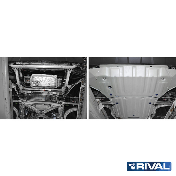 Engine Protection Plate Volkswagen Touareg 2018-; 3 l. / gasoline; 2 l. / gasoline