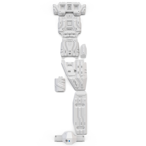Ensemble de plaques de protection (Radiateur, Moteur, Boîte de vitesses, Boîte de transfert, Réservoir de carburant, Réservoir AdBlue) Toyota Hilux 2025-; 2,8 l. / diesel / 48V