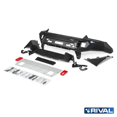 Pare-chocs RIVAL avec feux LED pour Isuzu D-Max 2017-2021; 