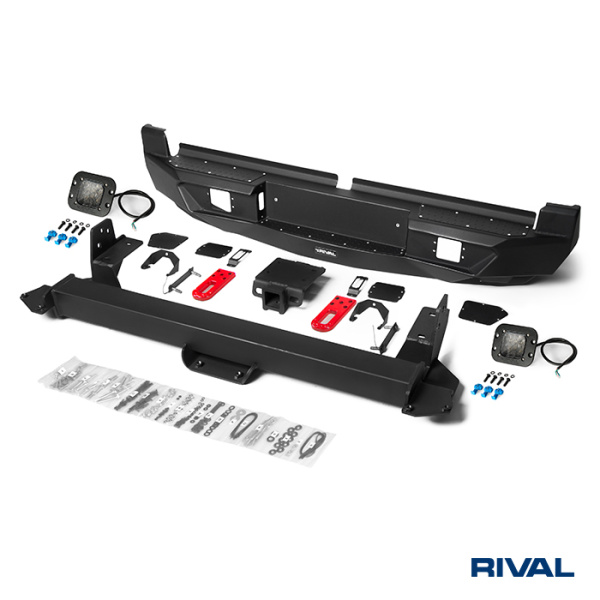 Pare-chocs RIVAL avec feux LED pour Isuzu D-Max 2021-2023; 