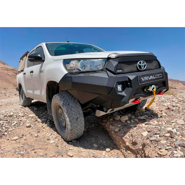 RIVAL Bumper with LED Lights for Toyota Hilux 2020-2022; 