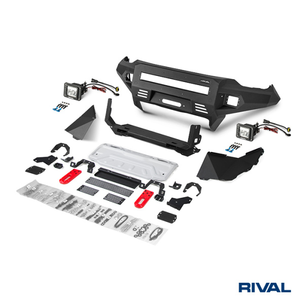 Pare-chocs RIVAL avec feux LED pour Isuzu D-Max 2021-2023; 